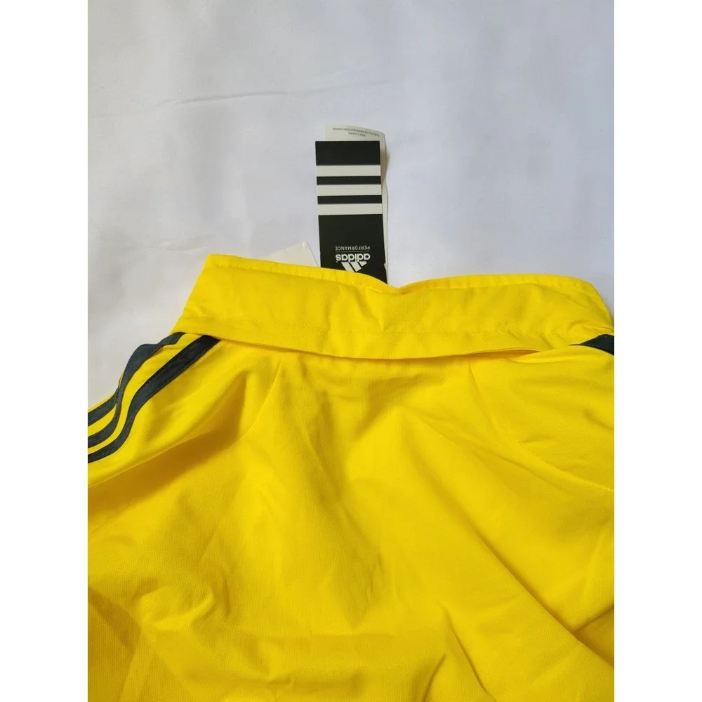 Vintage Adidas Drive 2‎ Zip Jacket Men's Yellow Blue Stripes Windbreaker Sz XL